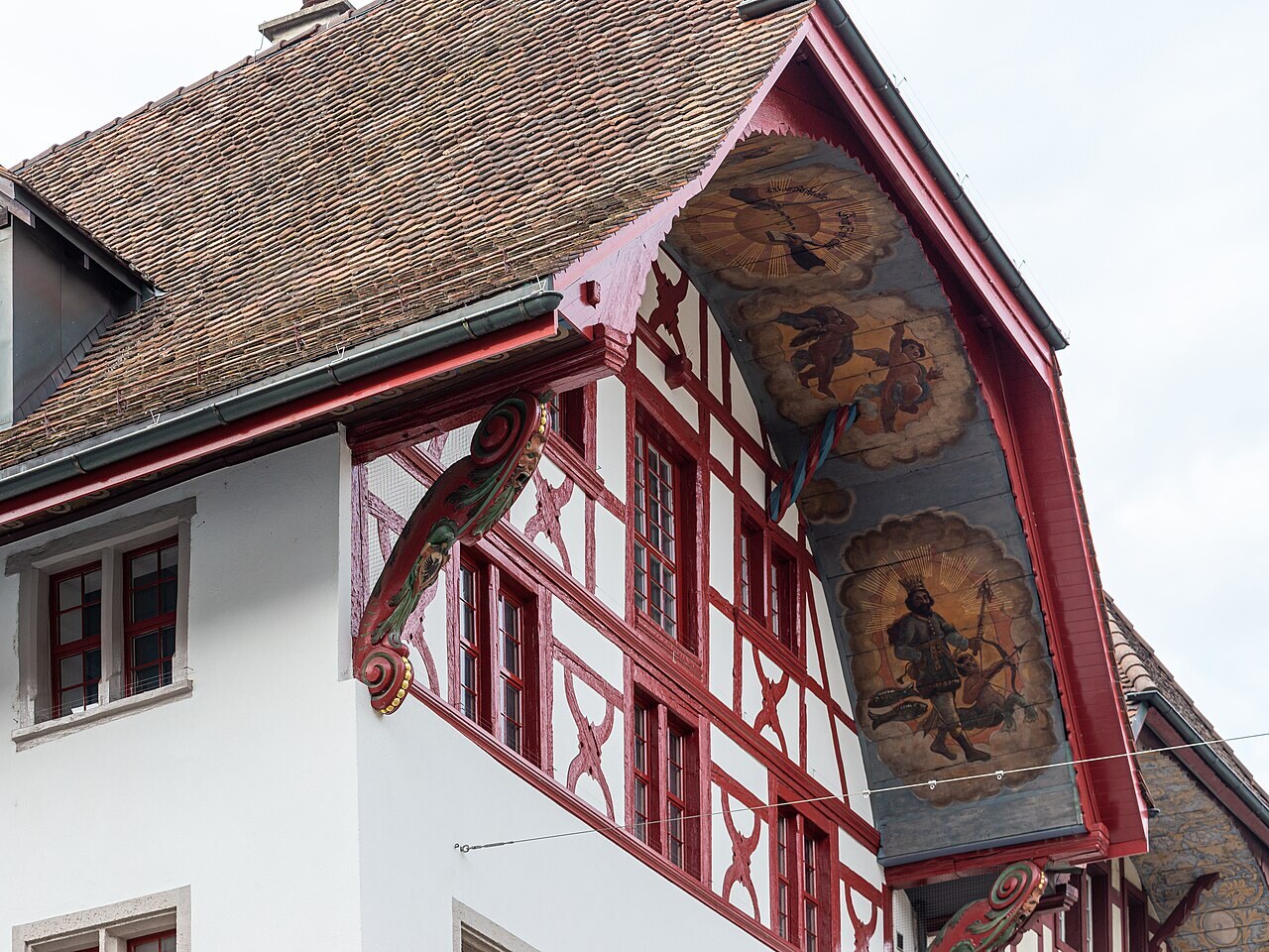 Aarau · Centro storico e frontoni dipinti